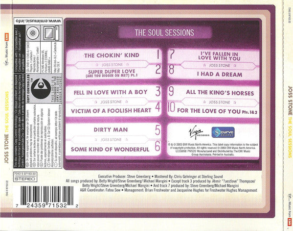 Joss Stone : The Soul Sessions (CD, Album, Copy Prot.)