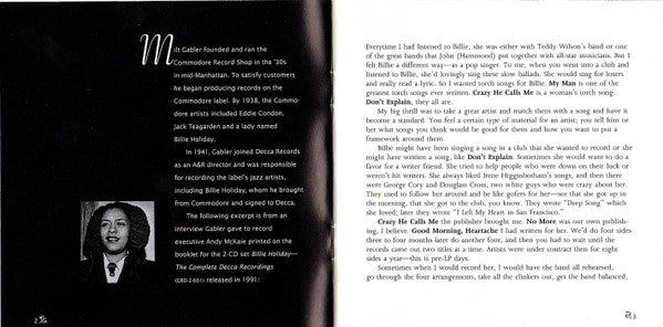 Billie Holiday : Billie Holiday's Greatest Hits (CD, Comp, RE)