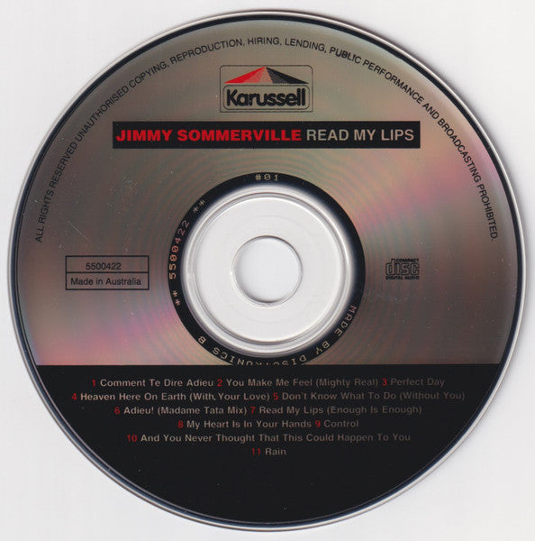 Jimmy Somerville : Read My Lips (CD, Album)
