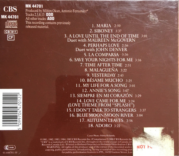 Placido Domingo : Greatest Love Songs (CD, Comp)