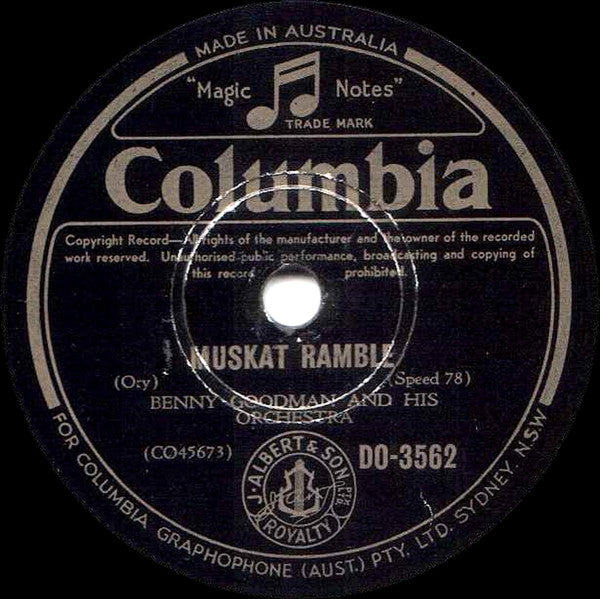 Benny Goodman And His Orchestra : South Of The Border / Muskat Ramble (Shellac, 10")