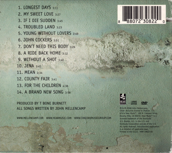 John Mellencamp* : Life Death Love And Freedom (CD + DVD + Album)