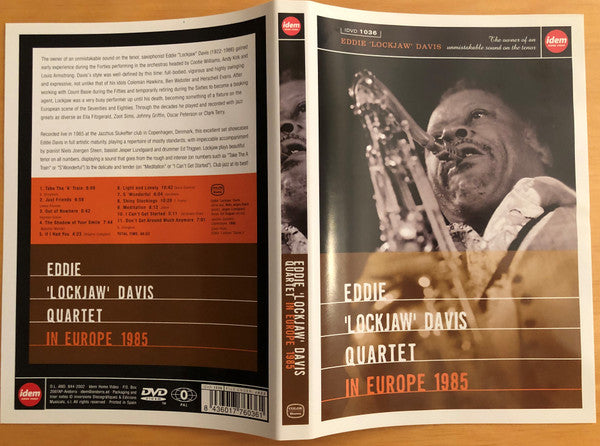 Eddie Lockjaw Davis Quartet : In Europe 1985 (DVD-V, PAL)