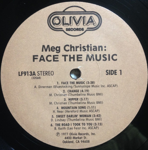 Meg Christian : Face The Music (LP, Album)