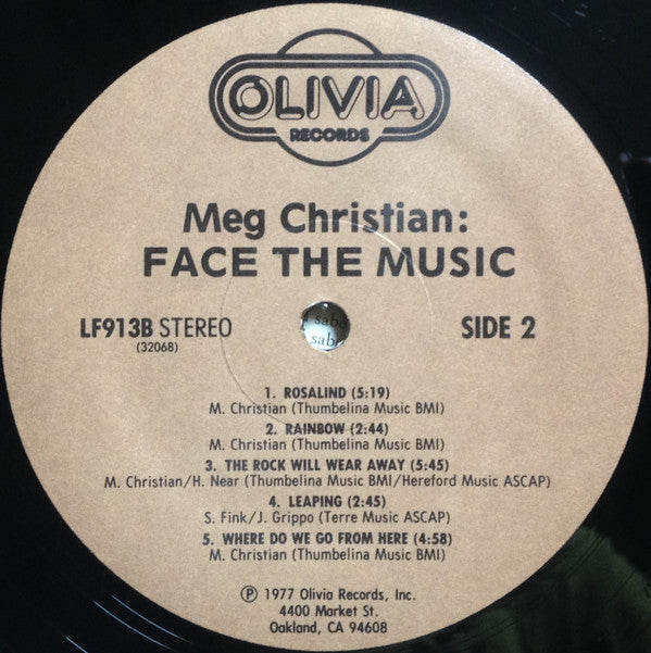 Meg Christian : Face The Music (LP, Album)