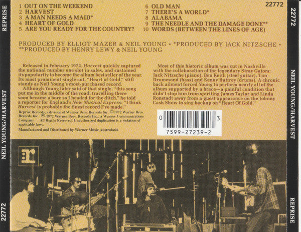 Neil Young : Harvest (CD, Album, RE)