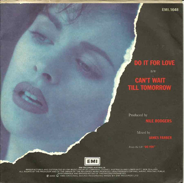 Sheena Easton : Do It For Love (7", Single)