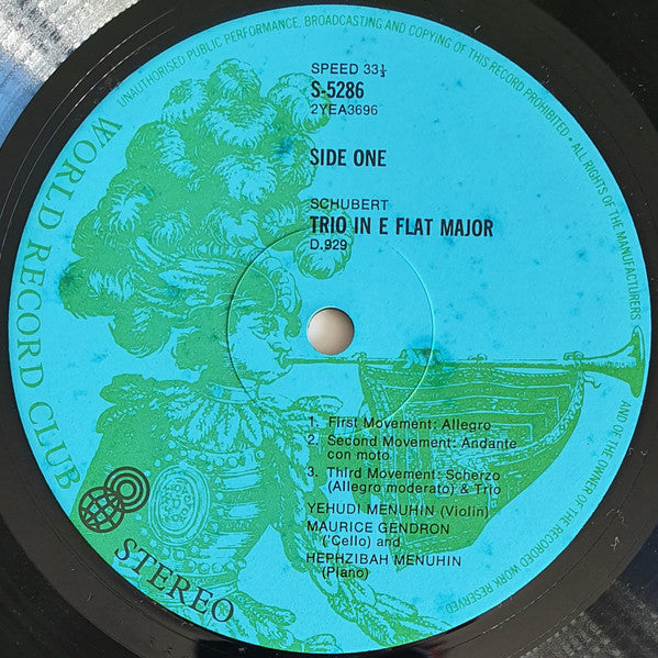 Franz Schubert : Piano Music / Vol. 12 (Piano Trio No.2) (LP, Album, Club)