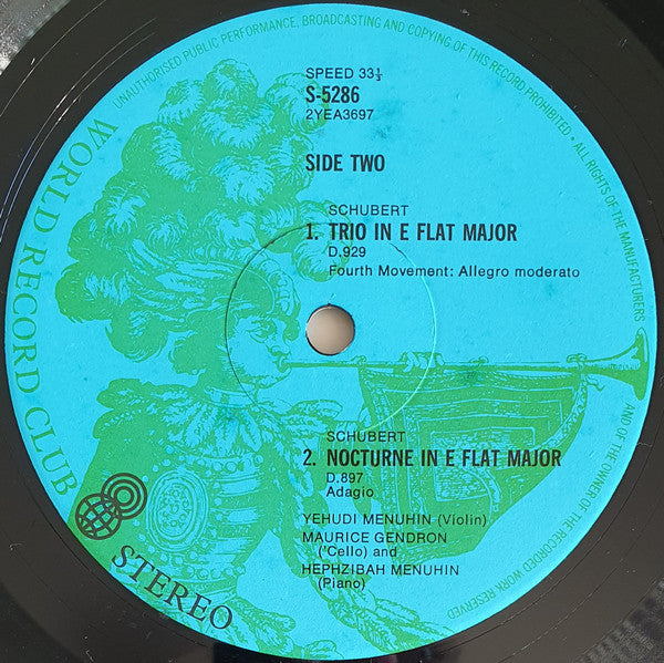 Franz Schubert : Piano Music / Vol. 12 (Piano Trio No.2) (LP, Album, Club)