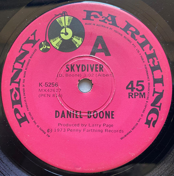 Daniel Boone : Skydiver (7", Single)