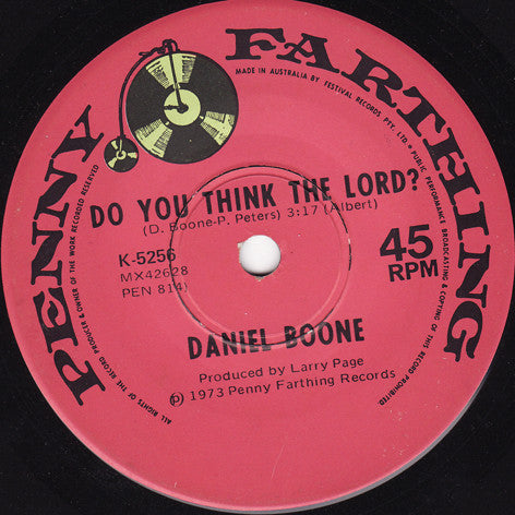 Daniel Boone : Skydiver (7", Single)