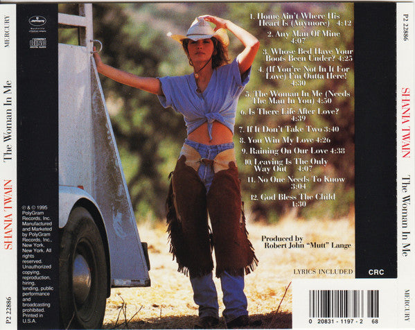 Shania Twain : The Woman In Me (CD, Album, Club, Son)