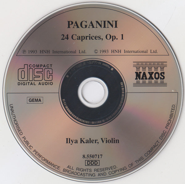 Paganini* : 24 Caprices, Op. 1 (CD, Album)