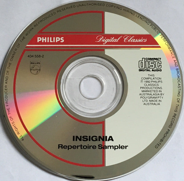 Various : Insignia Repertoire Sampler (The Essential Guide To Classics) (CD, Comp, Smplr)