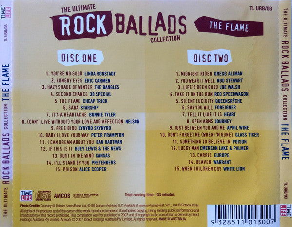 Various : The Ultimate Rock Ballads Collection - The Flame (2xCD, Comp)