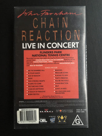 John Farnham : Chain Reaction: Live In Concert (VHS, PAL)