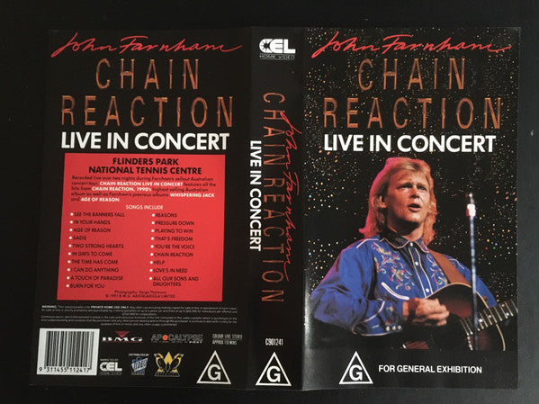 John Farnham : Chain Reaction: Live In Concert (VHS, PAL)