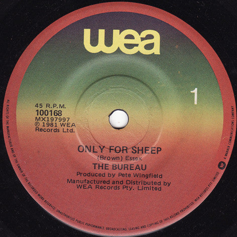 The Bureau (2) : Only For Sheep (7")