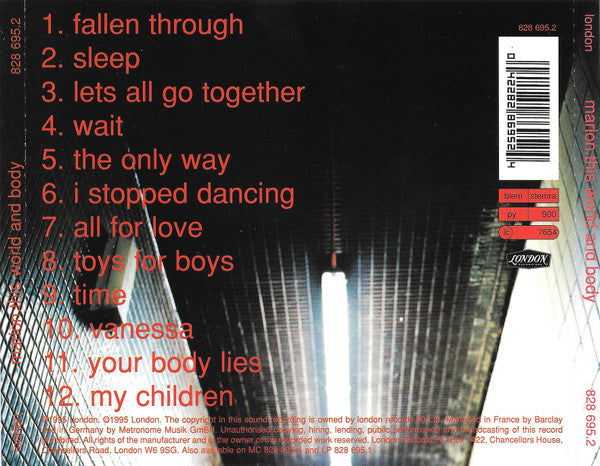 Marion (3) : This World And Body (CD, Album)