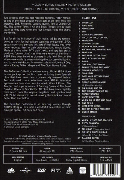 ABBA : The Definitive Collection (DVD-V, Comp, PAL)