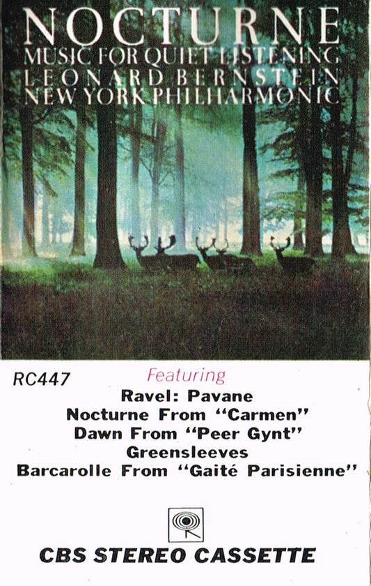 Leonard Bernstein, New York Philharmonic : Nocturne - Music For Quiet Listening (Cass, Album)
