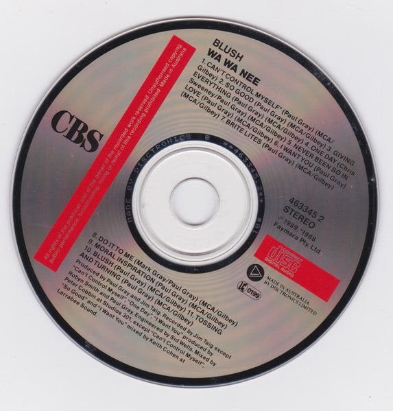 Wa Wa Nee : Blush (CD, Album)