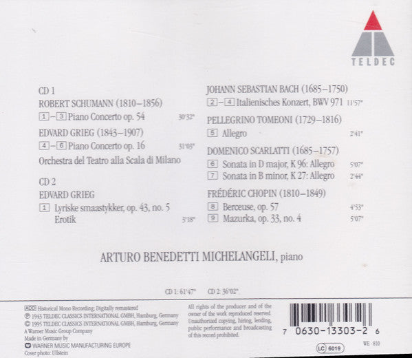 Arturo Benedetti Michelangeli : The Young Arturo Benedetti Michelangeli, The Beginning Of A Legend  (2xCD, Comp, Mono, RM)