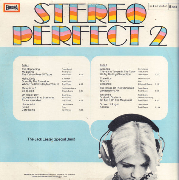 The Jack Lester Special Band : Stereo Perfect 2 (LP, Album)