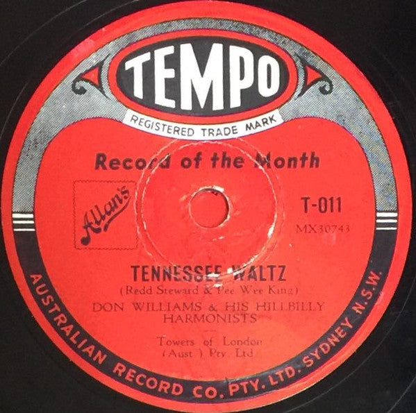 Russell Scott (3) And June Hamilton / Don Williams And His Hillbilly Harmonists : My One And Only Highland Fling / Tennessee Waltz (Shellac, 10")
