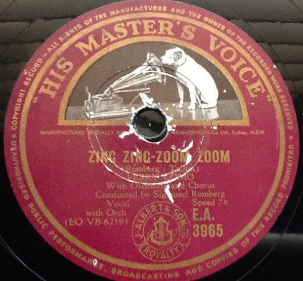 Perry Como : If / Zing Zing - Zoom Zoom (Shellac, 10")