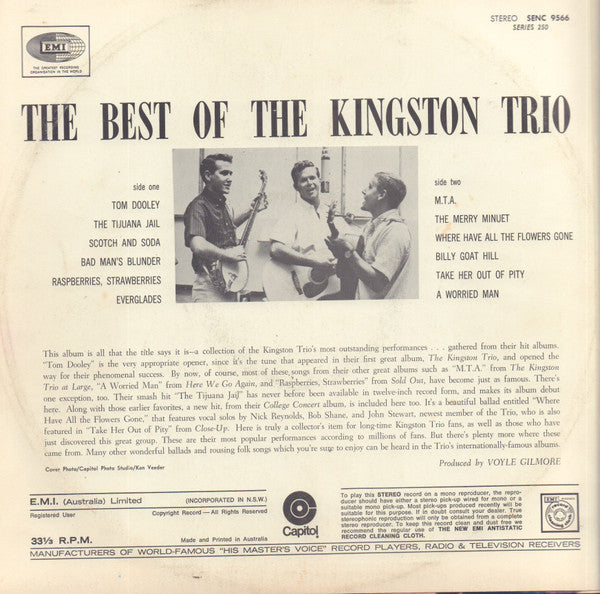 Kingston Trio : The Best Of The Kingston Trio (LP, Comp, RE)