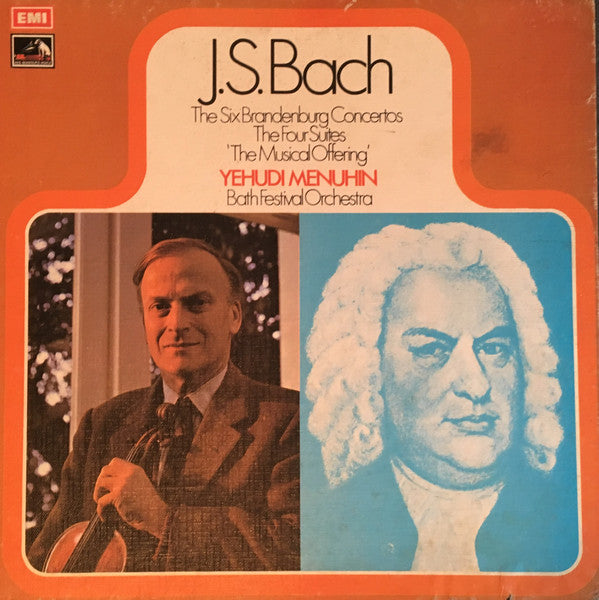 Johann Sebastian Bach - Yehudi Menuhin, Bath Festival Orchestra : The Six Brandenburg Concertos / The Four Suites / "The Musical Offering" (5xLP + Box, Comp, RP)