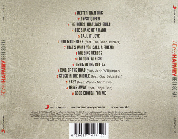 Adam Harvey : Best So Far (CD, Comp)