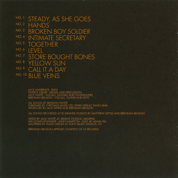 The Raconteurs : Broken Boy Soldiers (CD, Album)