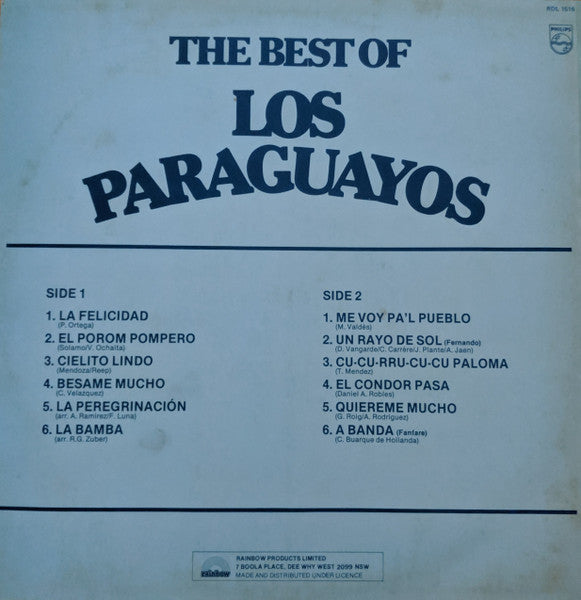 Los Paraguayos* : The Best Of Los Paraguayos (LP, Comp)