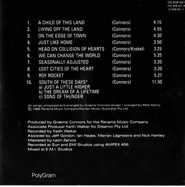 Graeme Connors : South Of These Days (CD, Album)