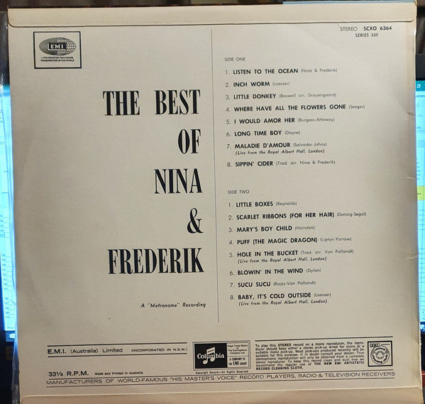 Nina & Frederik : The Best Of (LP, Comp)