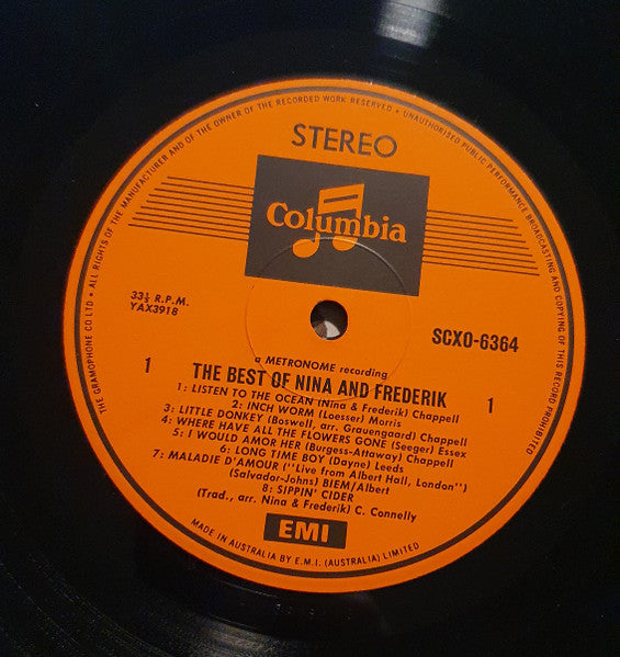 Nina & Frederik : The Best Of (LP, Comp)