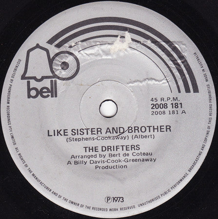 The Drifters : Like Sister And Brother (7", Single)