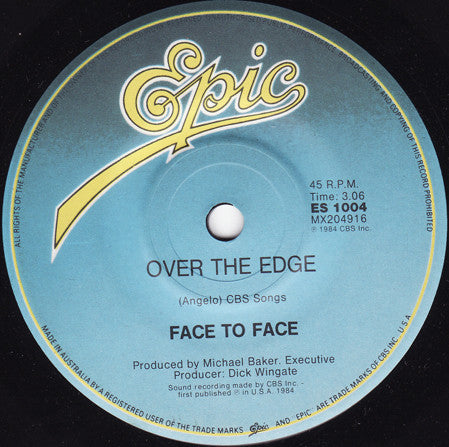 Face To Face (3) : Under The Gun (7")