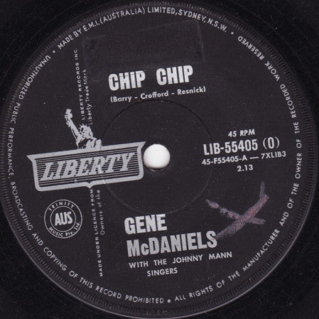 Eugene McDaniels With The Johnny Mann Singers : Chip Chip (7", Single)