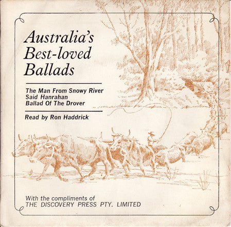 Ron Haddrick : Australia's Best-loved Ballads (7", EP, Mono)