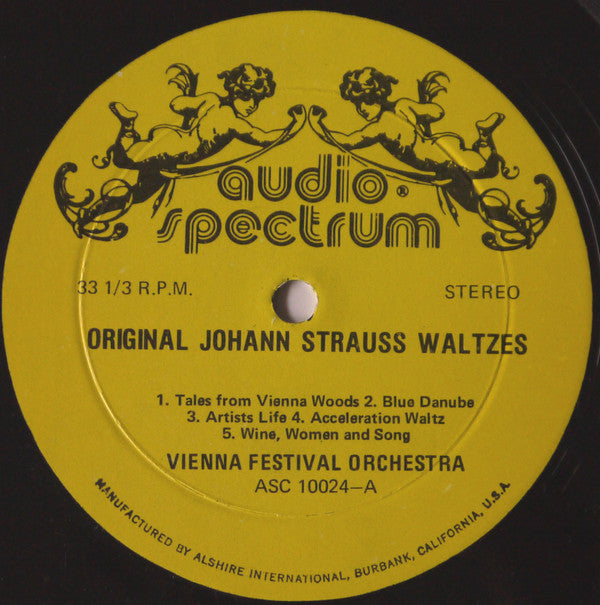 Johann Strauss Jr., Wiener Festspielorchester Conducted By Hans-Jürgen Walther : Original Johann Strauss Waltzes (LP)