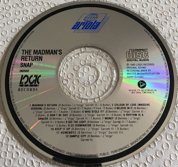 Snap! : The Madman's Return (CD, Album)
