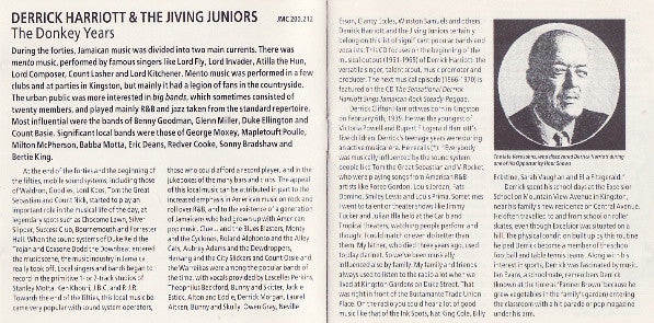 Derrick Harriott And The Jiving Juniors : The Donkey Years (1961/1965) (CD, Comp, RM)