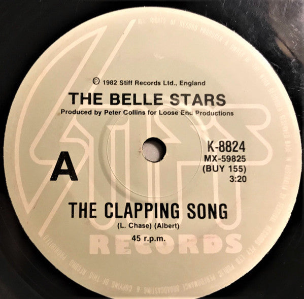 The Belle Stars : The Clapping Song (7", Single)