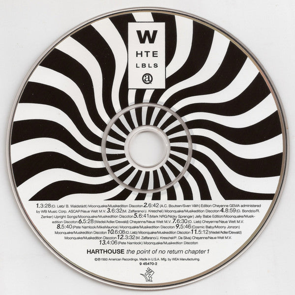 Various : Harthouse ∙ The Point Of No Return Chapter 1 (CD, Comp)