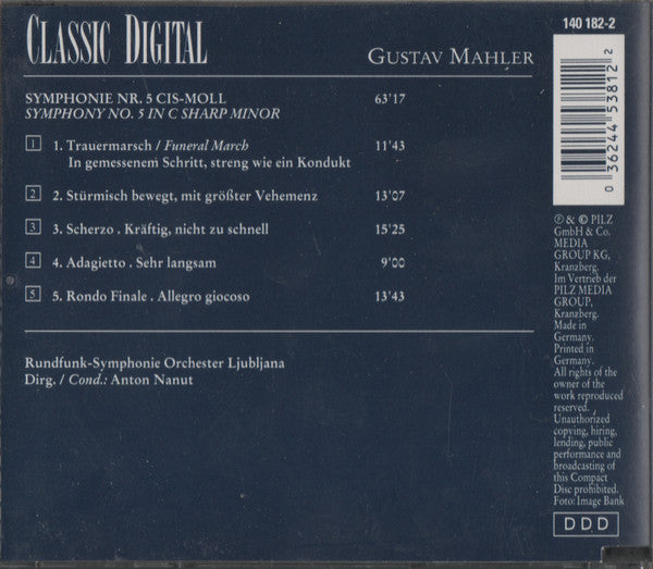 Gustav Mahler : Symphonie Nr. 5 - Symphony No. 5 (CD, Album)