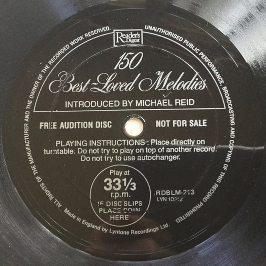 Various : 150 Best-Loved Melodies Preview Disc (Flexi, 7", S/Sided, Smplr)