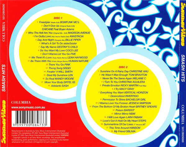 Various : Smash Hits Summer Vibes (2xCD, Comp)